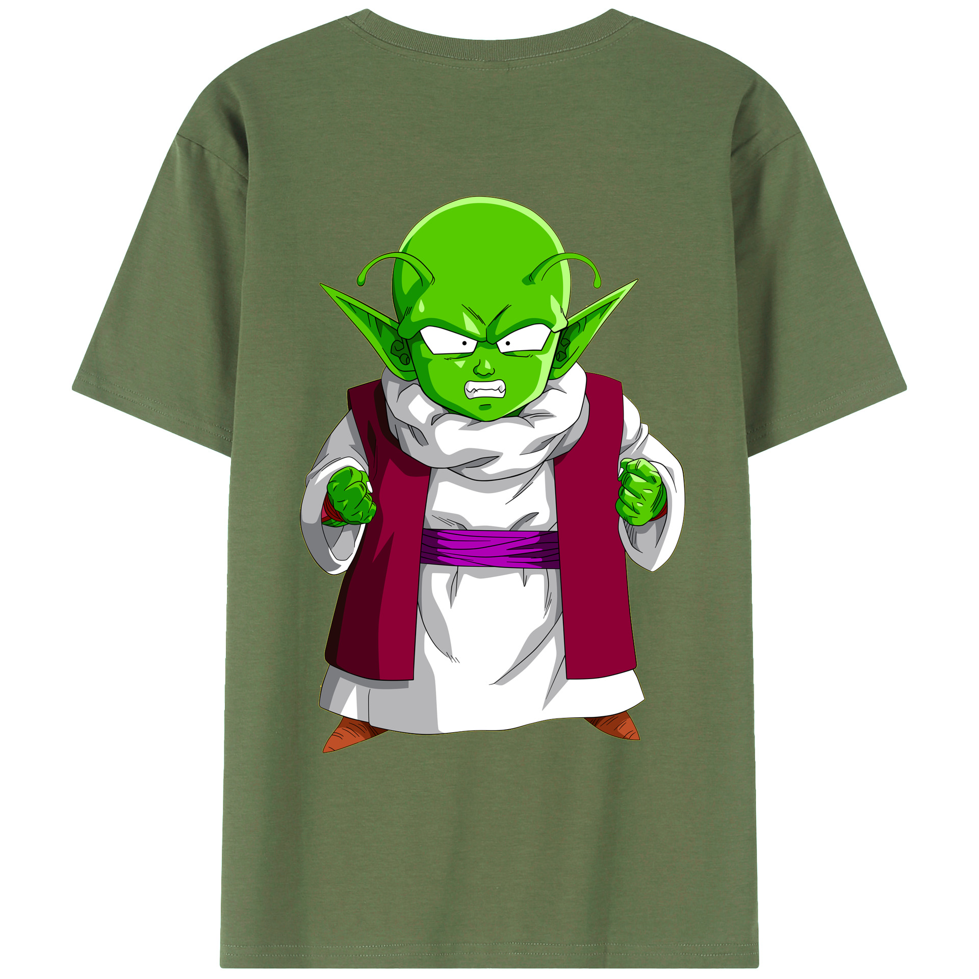 （画像用） ドラゴンボール ピッコロ DRAGON BALL Piccolo 綿100％ メンズ半袖Tシャツ（バックプリント） 通気性